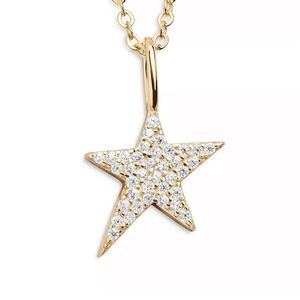 BaubleBar Hoshi Pave Star Pendant Gold Filled Necklace